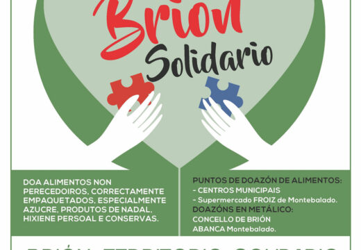“Brión Solidario” pon en marcha a décima campaña de recollida de alimentos polo Nadal